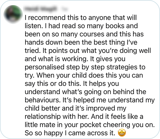 Parent sharing a real moment in the app, example 4